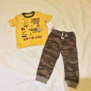 Carter's 2 piece Boys Cambo set